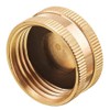 Tuperoymse Garden Hose Female End Cap, Brass Spigot Cap with