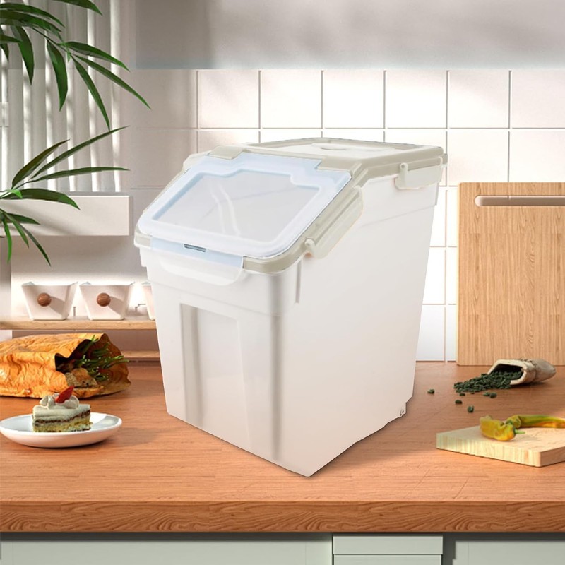 YXQ 50LB Large Flour Storage Container Bin,2 Pack Airtight Plastic