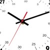 Foxtop 24 Hour Wall Clock Battery Operated Round Analog Wall
