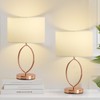 LIMIXI Table Lamp Set of 2, 3-Color Dimmable Modern Nightstand