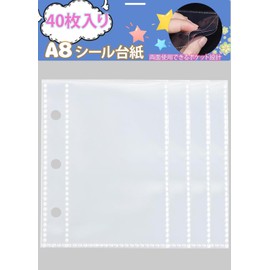Refill A8, Micro 5, Mini 5, Notebook, Sticker Mount, Transparent, Peel Off Paper, Sticker Notebook, Removable Binder (40 Refills)