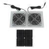 Topyond 15W Solar Panel Fan, Waterproof, Efficient Dual Fan Kit
