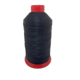 UV Resistant Bonded Polyester Sewing Thread for Upholstery, Outdoor, Marine 8 oz (Tex 90, Black)