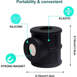 4-Pack Magnetic Pen & Pencil Holders – Versatile Silicone Organizers for Fridges, Whiteboards, Offices & More 