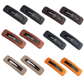 Felimoa Women Hair Clip Leather Hair Clips, 6 Colors, 2 Each, Total 12 Pieces