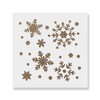 Snowflakes Cookie Stencil Template - Reusable & Durable Food Safe