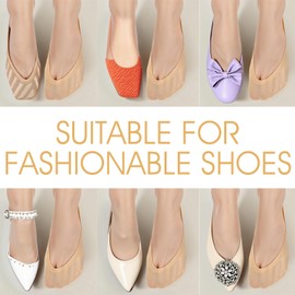 Ouligay 3 Pairs No Show Socks Women,Thin Nylon Socks for Flats Non Slip,No See Invisible Sock for Women,Liner Sock for Spring Summer(Skin Color)