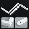 Mooche 8PCS Shelf Bracket Wall Mount Corner Brace Wall Support