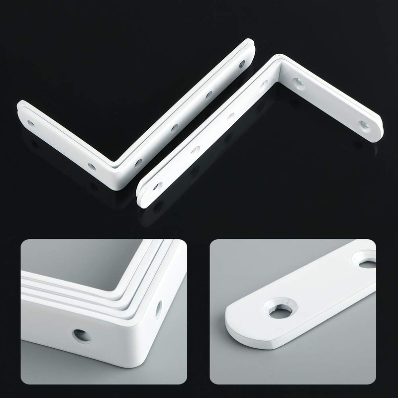 Mooche 8PCS Shelf Bracket Wall Mount Corner Brace Wall Support