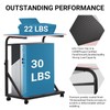 FUSLITE Ergonomic Height Adjustable Computer Tower Stand, 2-Tier CPU Holder