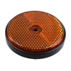 4 x Orange Amber Round Circular Reflectors for Driveway Gate