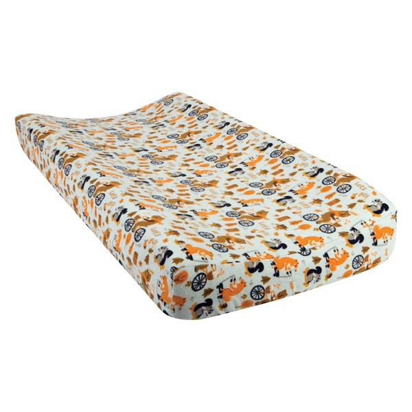 Trend Lab Let's Go Deluxe Flannel Changing Pad Cover