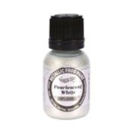 Rainbow Dust Ready to Use Edible Food Paint - Pearlescent White