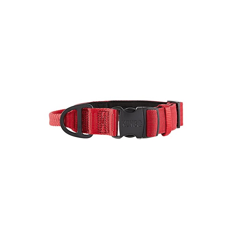 KONG Collar de perro acolchado ultra duradero con asa c