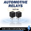 (4-Pack) 20A 12V DC 4-Pin SPST Automotive Relay - Heavy-Duty