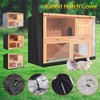 Universal Rabbit Hutch Cover, Waterproof Rabbit Cage Dust Cover Double