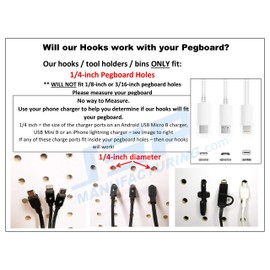 JSP Manufacturing Peg Board Plastic J Hook Style Hooks | Garage Tool Storage Craft Hooks Pegboard Asscessories (25, Black)