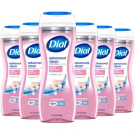 Dial Body Wash, 6 Pack, Apple Blossom Scent, Hydrating and Moisturizing Deep Cleaning Women's Body Wash with Vitamin E for Dry Skin, 16 oz. Each