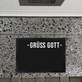 trendaffe Greetings God Dialect Greetings Doormat Dialect Welcome Front Door Apartment Door