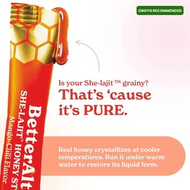 BetterAlt Flavor Fusion Energy Sticks | SHE-Lajit Mango Chilli & Choco Honey Sticks | Honey, Shatavari & Saffron | Energy & Hormonal Balance | 30 Sticks each