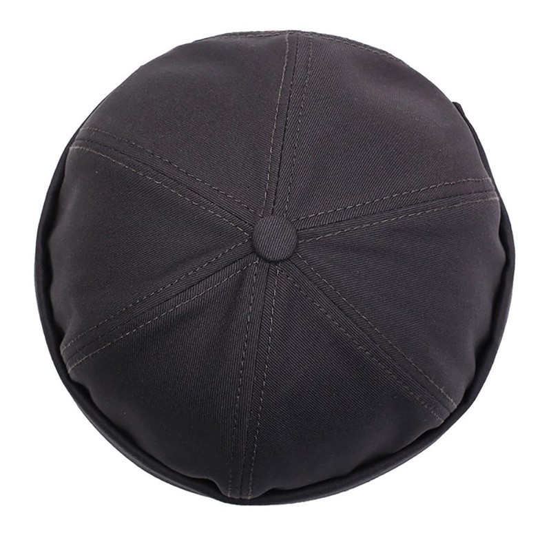 2 Piece Mens Docker Cap Set Brimless Retro Rolled Cuff