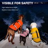 VIVAGLORY Rip Stop Dog Life Jacket, Swimming Aid & Buoyancy,