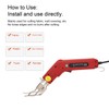 Electric Hot Knife 400℃ 100W Stepless Adjustment Fabric Cutter Cutting
