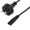 8Ware 2 Pin Core Power Cable, Black, 2m Length