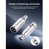 PNGKNYOCN 1pcs 3 Pin XLR Female to BNC Female Connector