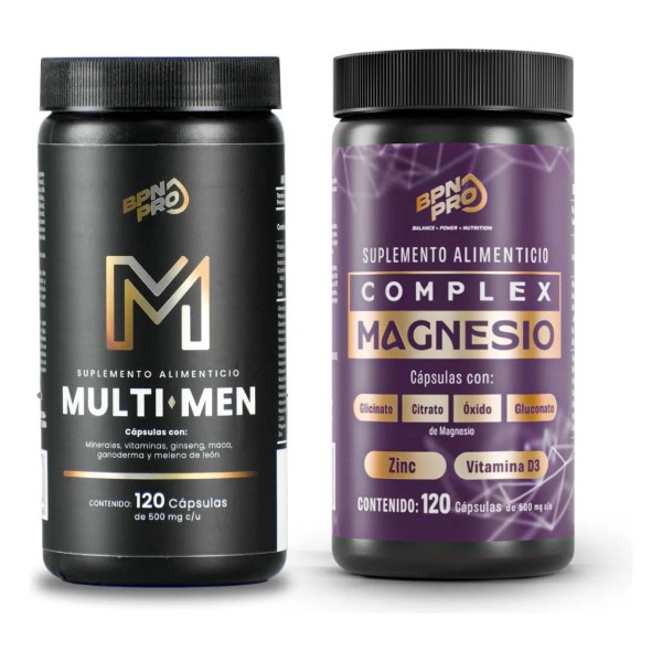BPN PRO Multivitamínico para Hombre y Magnesio Complex Pack -