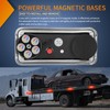 Nilight 2PCS 42LED Red Wireless Magnetic Strobe Lights Portable Warning