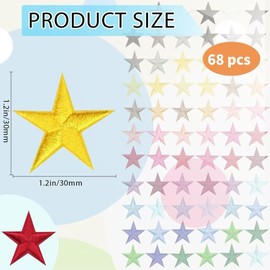 Fonyiunce 68 Pieces Iron-On Patches, Iron-On Patches, Cute DIY Clothing Patches, Stickers Summer, Embroidered Patch Theme for T-Shirt, Jeans, Clothing, Bags