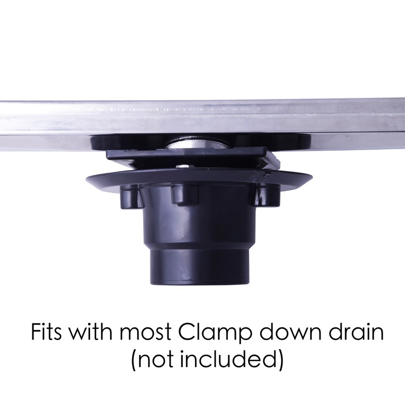 BOANN BNSDC16 Contemporary/Modern Invisible Style 304 Tile Insert Square Shower