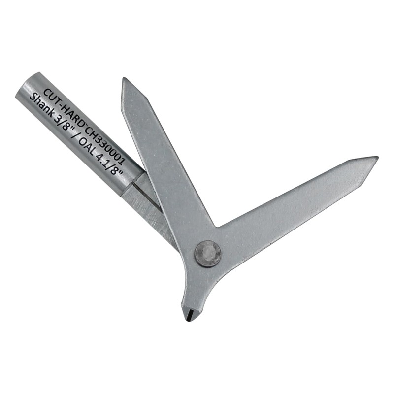 CUTHARD Round Bar Center Finder - 4.1/8" Length, 3/8" Shank,