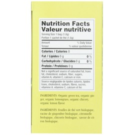 Uncle Lee's Imperial Organic Tea - Green Lemon Ginger, 18-Count (Pack of 4)