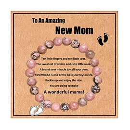 HOHOTANG New Mom Gifts for Women, Mom to Be Gifts for First Time Mom, Gifts for Pregnant Women, Expecting Mother Gifts, New Mother Jewelry for Daughter Wife Friends Sister
