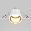 Maytoni Reif Technical White Recessed Spotlight White with Gold Aluminium