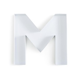 Soul & Lane Fillable Cardboard Letter Box for Charcuterie and Candy, Paper Mache Décor Tray for Birthday Parties, Weddings - Letter M