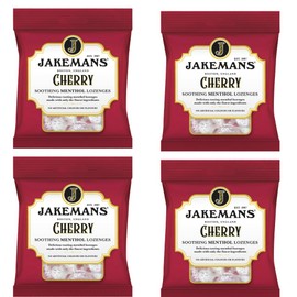 Throat Lozenges Multipack – Set of 4 Bags of Cherry Lozenges (73g Each) – Soothing Relief – Packed by Black Nore Gifts