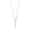 The Kiss SPD273DM 19.7 inches (50 cm) Diamond Silver Necklace,