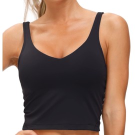 THE GYM PEOPLE - Brasier Deportivo para Mujer, sin Varillas Acolchado con Soporte Mediano, Negro -, XL