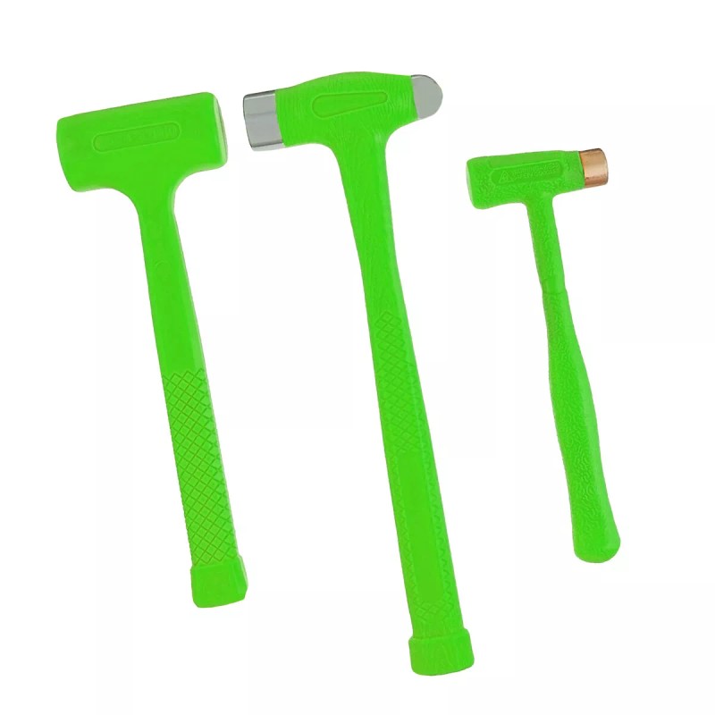 GRIP GRIP 3pc Deadblow Hammer Set 12oz Brass 1LB Ball