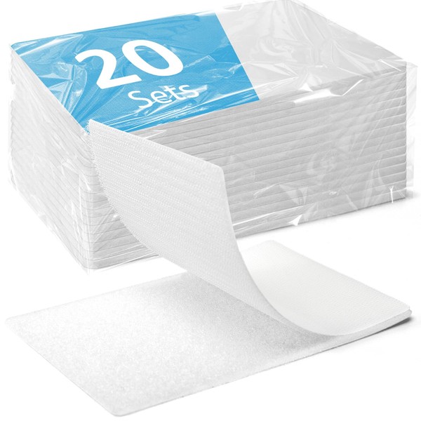 Art3d 8 Sets Hook and Loop Tape Sticky Back, 4