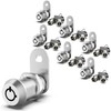 inBovoga 6 Pack Cabinet Locks with Keys, 5/8" Cam Lock,