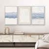 SIGNWIN Framed Canvas Print Wall Art Set Blue White Grunge