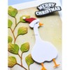XMZZMX Christmas Patchwork Goose Metal Cutting Dies for Card Making,