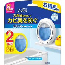 Febreze Bath Deodorizer, Gentle Floral Scent, 2.8 fl oz (7.3 ml) x 2 Packs