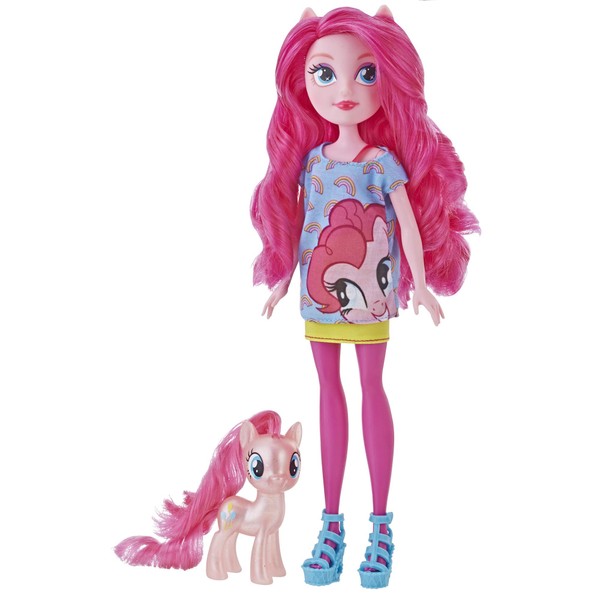 My Little Pony Equestria Girls Through The Mirror Pinkie Pie -- 11-Inch Fashion Doll with Pink Pony Figure, Removable Outfit and Shoes, Ages 5+
