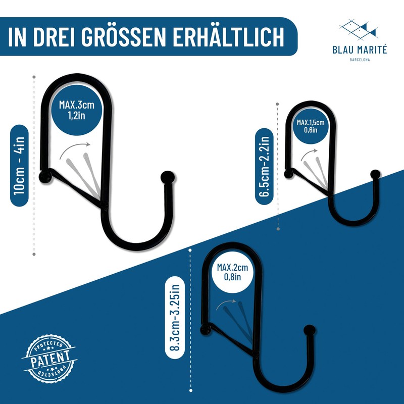 Blau Marité Royal Model 6 S-shaped Hooks with Fall Protection