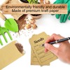BEISHIDA 150 Pcs Seed Envelopes, Resealable Small Brown Kraft Paper